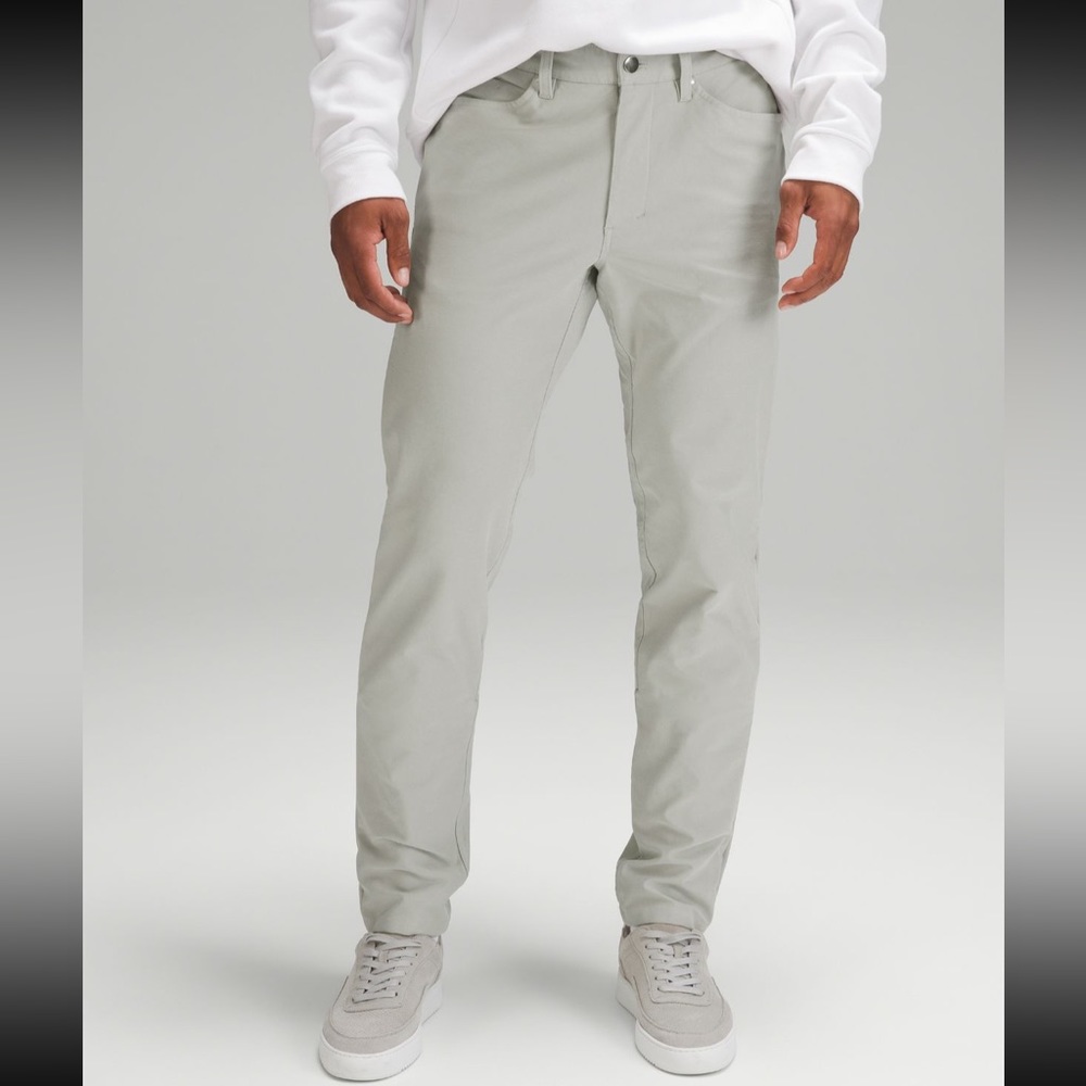 Mens Lululemon ABC Slim Fit Pant 34” *Utilitech (Seal Grey)